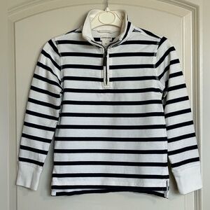4-5 Crewcuts Striped Sueded Half-zip Popover
